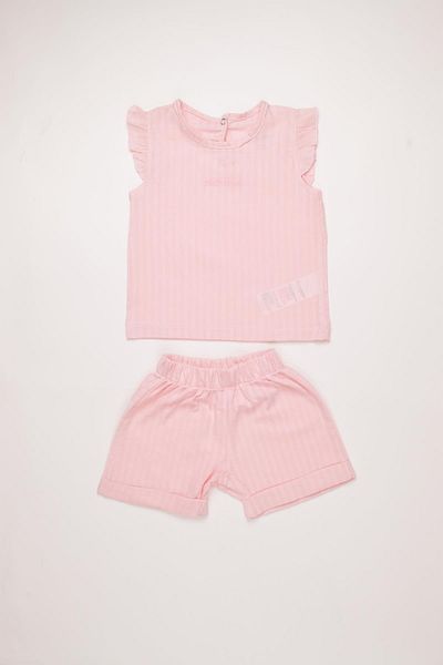 Pierre Cardin 100% Cotton Girl's Summer Woven Shorts Set 303789