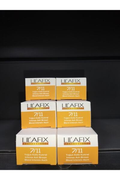 Lilafix 7/11 Yoğun Küllü Kumral Saç Boyası 60mlx6 Adet .,ozk22033