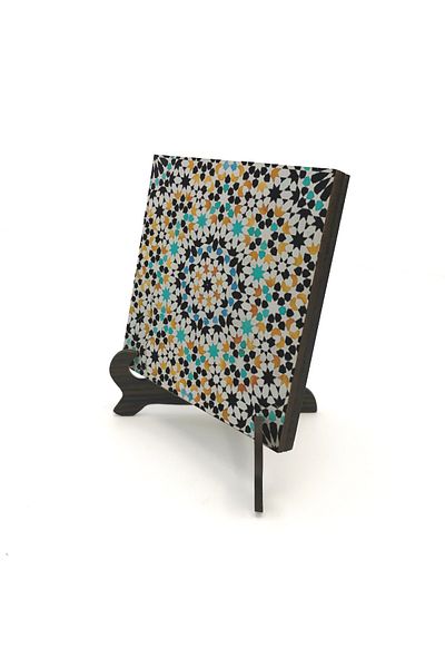 Sadrazam Moroccan Islamic Pattern Printed MDF Desktop