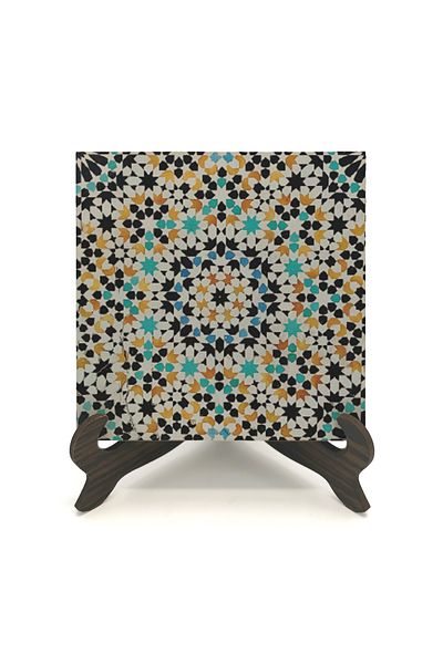 Sadrazam Moroccan Islamic Pattern Printed MDF Desktop