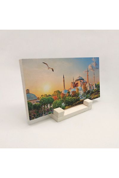 BAKSEPETE Suport de masă din piatră naturală imprimată Ayasofya