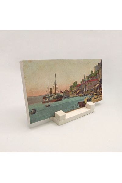 BAKSEPETE Old Rumeli Fortress Printed Natural Stone Tabletop