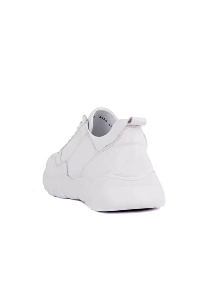 SailLakers - Λευκό δερμάτινο ανδρικό αθλητικό παπούτσια 101-3688-HE-923