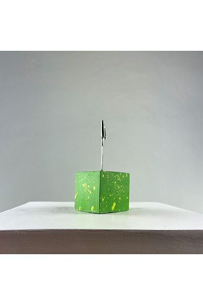oasis decoration Green Splash Cube Note Holder