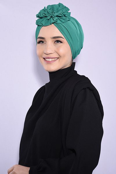 Ns nowascarf Rose Drawstring Double-Sided Hijab Bone