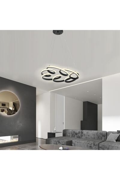 Lamorehome Arlo Günışığı Ledli Siyah Sarkıt Avize