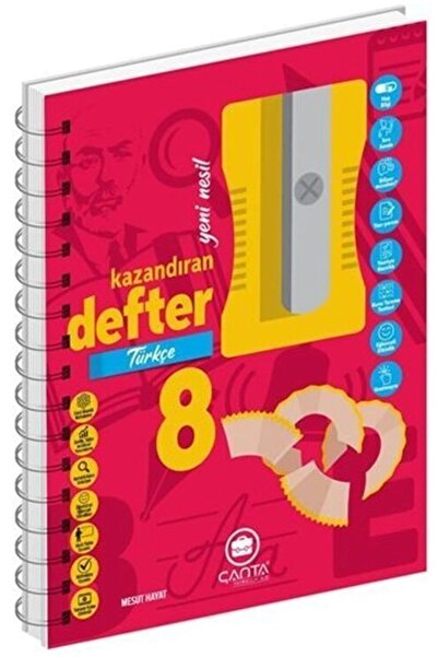 Çanta Yayınları 8 Sınıf Türkçe Okula Yardımcı Kazandıran Defter Akıllı