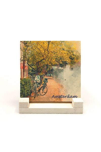 Sadrazam Amsterdam Visual Printed Natural Stone Tabletop