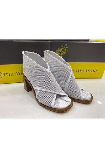 Mammamia D23ys1435z Heeled White Women's Sandals
