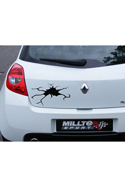 Melek Pazarı 15 X 9 Cm Crack Car Sticker, Decal
