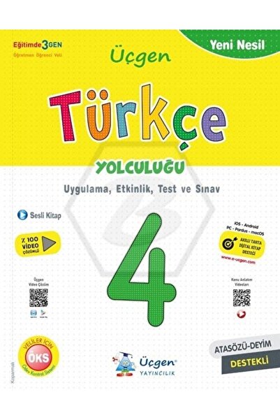 Üçgen Yayıncılık Üçgen 4 Sınıf Türkçe Yolculuğu Yeni Nesil Soru Bankası