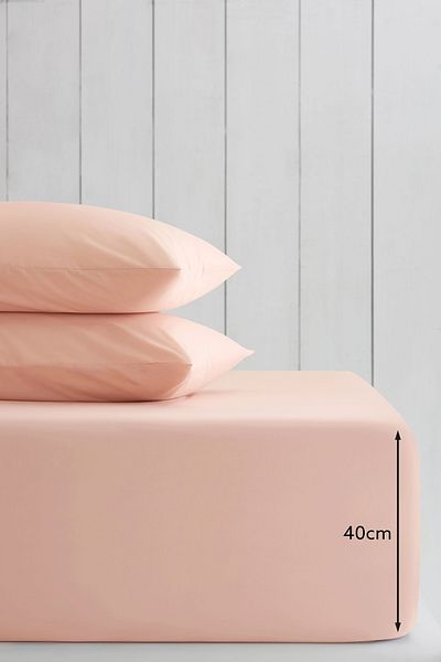 stay home ملاءة سرير مطاطية مزدوجة القطن 100% مقاس 150x200 + 2 كيس وسادة