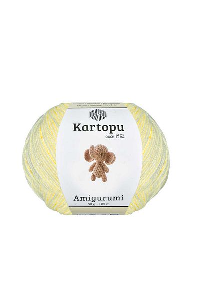 Kartopu Amigurumi Poncho Thread 10 Pieces (500gr) Soft Cotton Knitting Thread K037 Dark Cream Amigurumi50