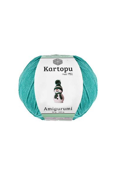 Kartopu Amigurumi Poncho Thread 10 Pieces (500gr) Soft Cotton Knitting Thread K418 Baby Blue Amigurumi50