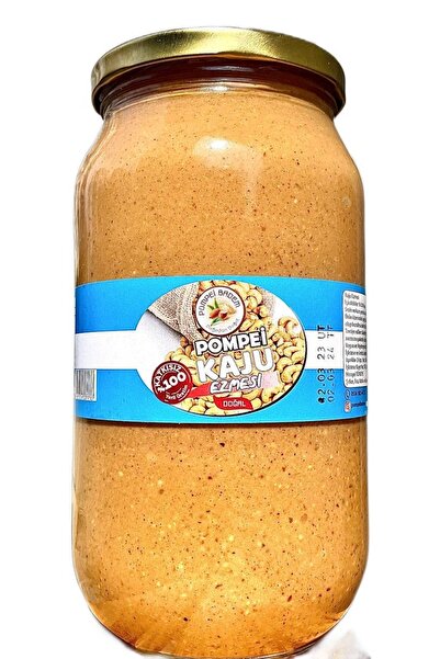 POMPEİ BADEM 1000 gr %100 Kaju Ezmesi Organik Doğal Katkısız Glutensiz Sade Ş...