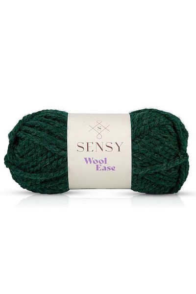 SENSY Premium Wool Ease Hand Knitting Thread Scarf Beanie Hat Thread Poncho Thread Cardigan Thread Green