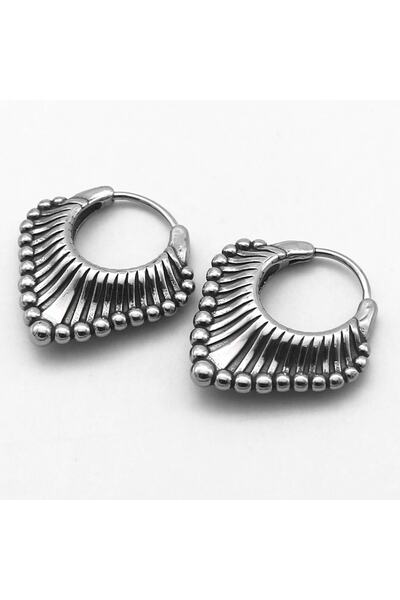 Viking خمر تصميم قطرة كبيرة نموذج بوتيك الدائري المفاجئة على 316l الصلب أقراط الرجال