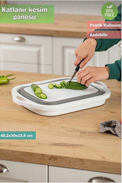AHİR TİCARET Bee Home Folding Cutting Board with Badyalı