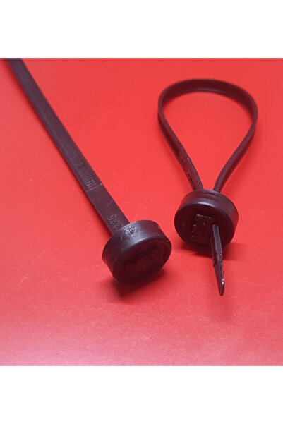 ATS Global Kablo Bağı Tokalı Düğme Başlıklı Plastik Cırt Kelepçe 6x235 Mm 100...