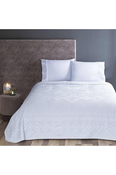 Taç Blue Liana Jacquard Single Piece Set