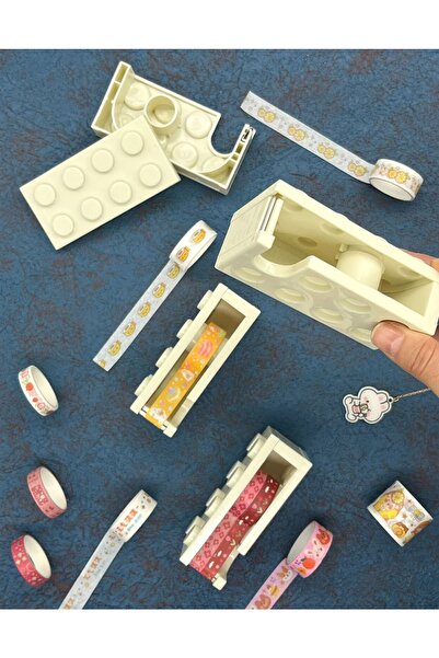 Kağıt Gemi Dükkan Yapı Oyuncak Şekilli Krem Masa Üstü Washi Bant Kesim Aparat...