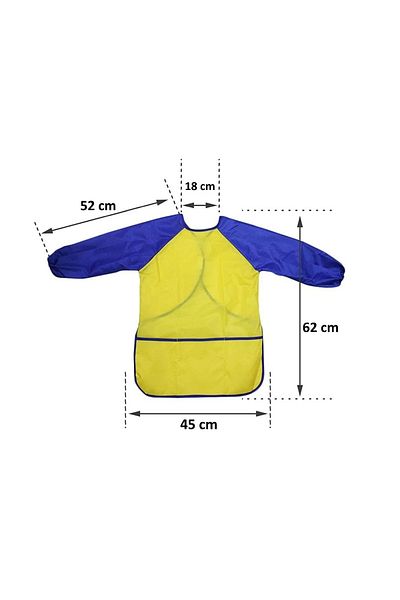 Lino 5 bucăți șorț de pictură rezistent la apă pentru vârstele 6-8 ani șorț de pictură în culori mixte