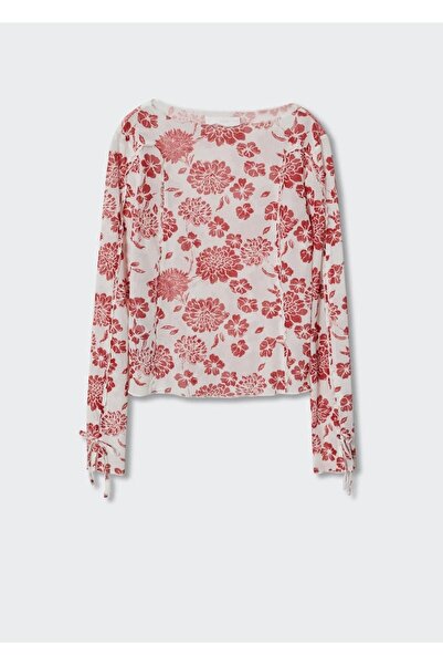 MANGO Woman T-Shirt mit Blumenmuster