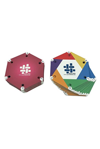 Gülas Dokuma بطاقات منسوجة شاربانا سداسية 25 قطعة