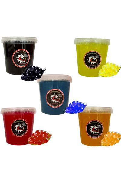 Ejder Ateşi 5 Li Tanışma Seti 5x1000 Gr.bubble Tea Seti