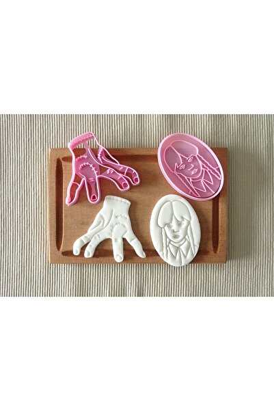 Hobist قالب كوكي الأربعاء ميرلينا وثينج وقالب لب السكر