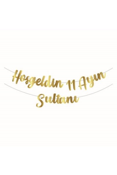 Masalsı Concept 11 Ayın Sultanı Yazılı Goldbanner 5 Adet Renkli Balon 6 Adet Asmalı Tavan Sarkıt Ve Işıklı Peri Led