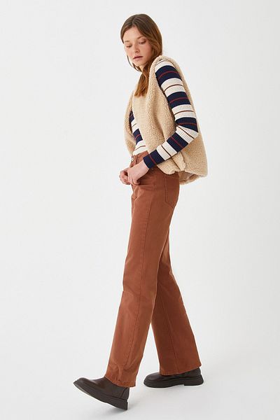 Koton Kamelhaarjeans für Damen 3WAL40059MW