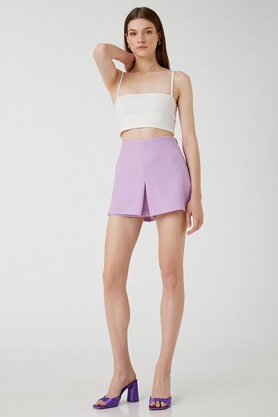 Koton Mini Shorts Fustă Buzunar Plis