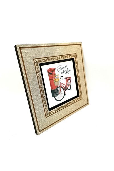 BAKSEPETE Netherlands Printed Mdf Framed Painting - 20Cmx20 cm Krt-033