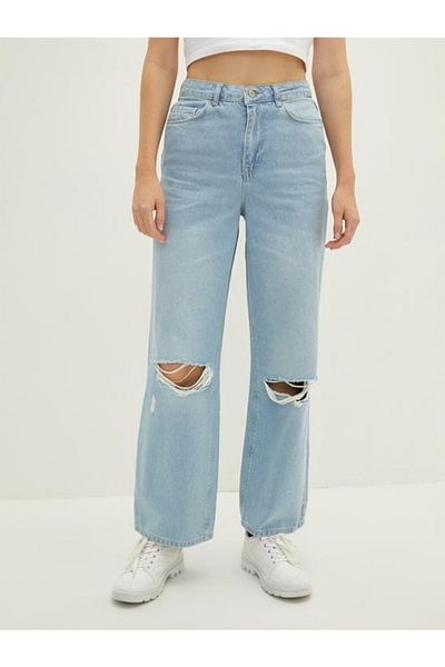 LC Waikiki Wide Leg High Waist Women's Jean Trousers
