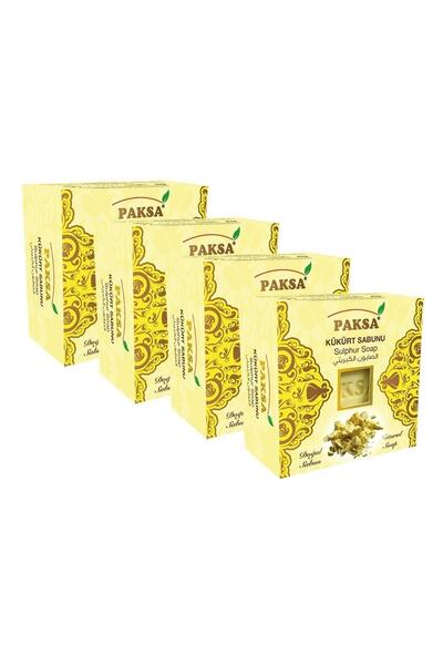 paksa صابون الكبريت الطبيعي (4 قطع)