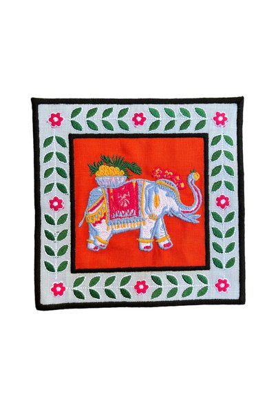 ge living Decorative Elephant Patterned Cocktail Napkin (1 Piece)