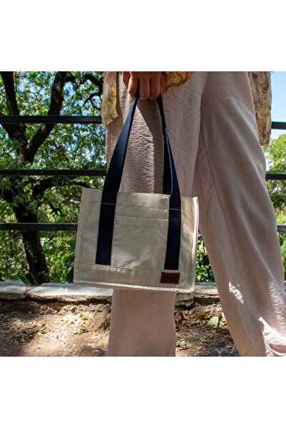 Miaju Askılı Kanvas Mini Tote Çanta, Yüksek Kalite Pamuk Kanvas Omuz Çantası, Günlük Mini Çanta