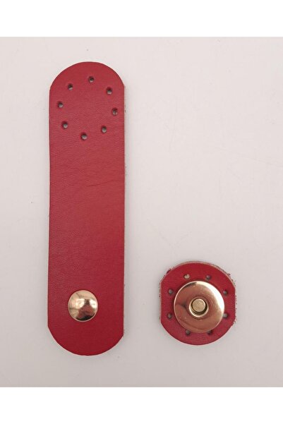 angel çanta aksesuar Crveni Koža slot model Torba - svetlo zlatni metal, 11x3 cm