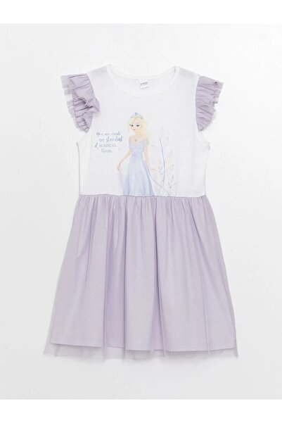 LC Waikiki Παιδικό νυχτικό με κοντό μανίκι Lcw Kids Crew λαιμόκοψη