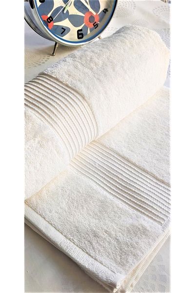 Z&N STYLE Πολυτελής πετσέτα μπάνιου 70x140 cm με προίκα εξαγόμενο προϊόν που περιέχει 70% ίνες μπαμπού
