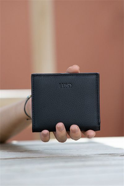 Wia – Genuine Leather Wallet, Black 906