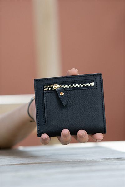 Wia – Genuine Leather Wallet, Black 906