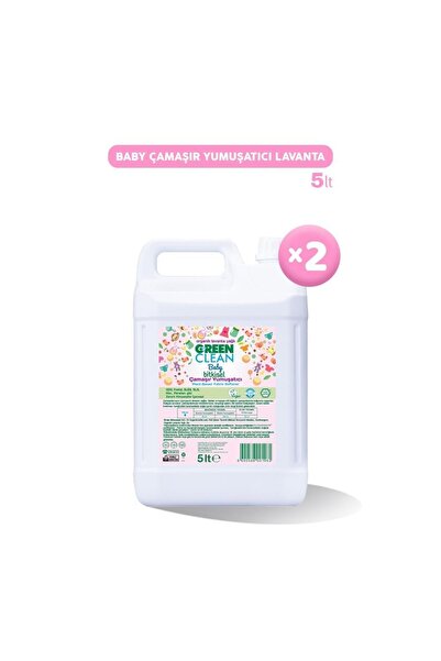 Green Clean Baby Bitkisel Çamaşır Yumuşatıcı Lavanta Yağlı 5 Lt X 2