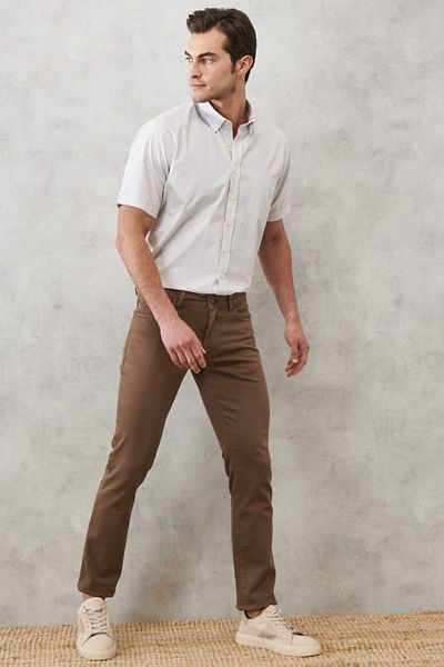 ALTINYILDIZ CLASSICS Ανδρικό παντελόνι Mink Altınyıldız Classics