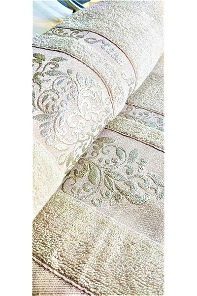 Z&N STYLE Πολυτέλεια 70x140 εκ. Πετσέτα μπάνιου εξαγόμενης προίκας (περιέχει 70% ίνες μπαμπού)
