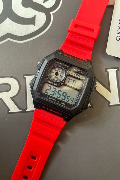 Cockpit Digital 5 Atm Waterproof (Suitable for Pool and Sea Use) Alarm+stopwatch+lighting Unisex Wristwatch