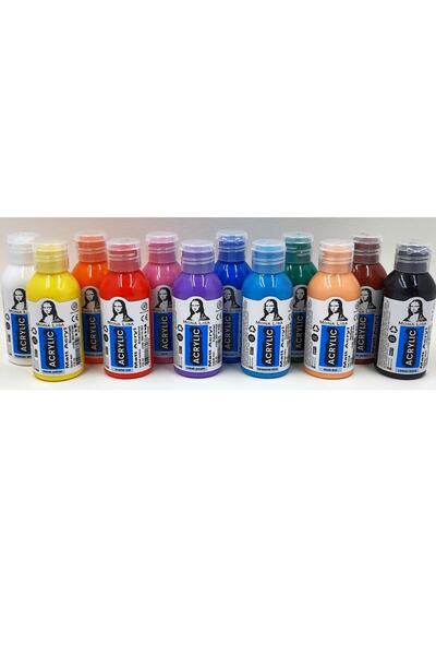 Südor Monalisa 110 ml Ana Renkler 12li Akrilik Boya Seti