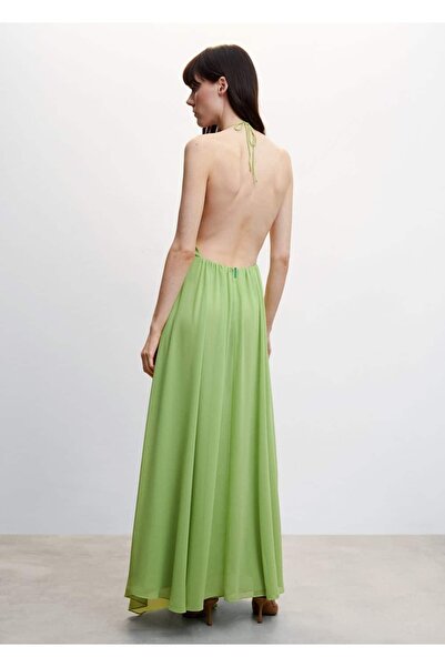 MANGO Woman Sırtı Açık Elbise