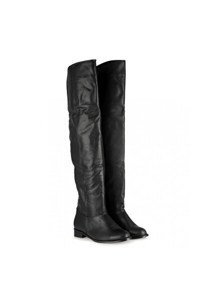 37Numara 41-42-43-44 Numara Hakiki Deri Siyah Çizme Dizüstü